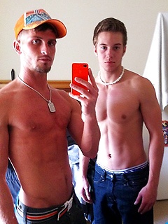 Selfies with sexy gay boys show their hard bodies and gorgeous cocks